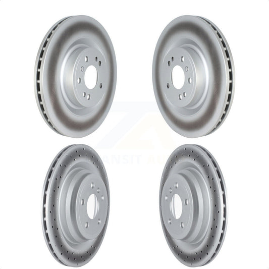 [Avant + Arrière] Kit de disque (revêtu) de frein pour 2016-2017 Mercedes-Benz GLE400 avec AMG Package KG-101691 par Genius