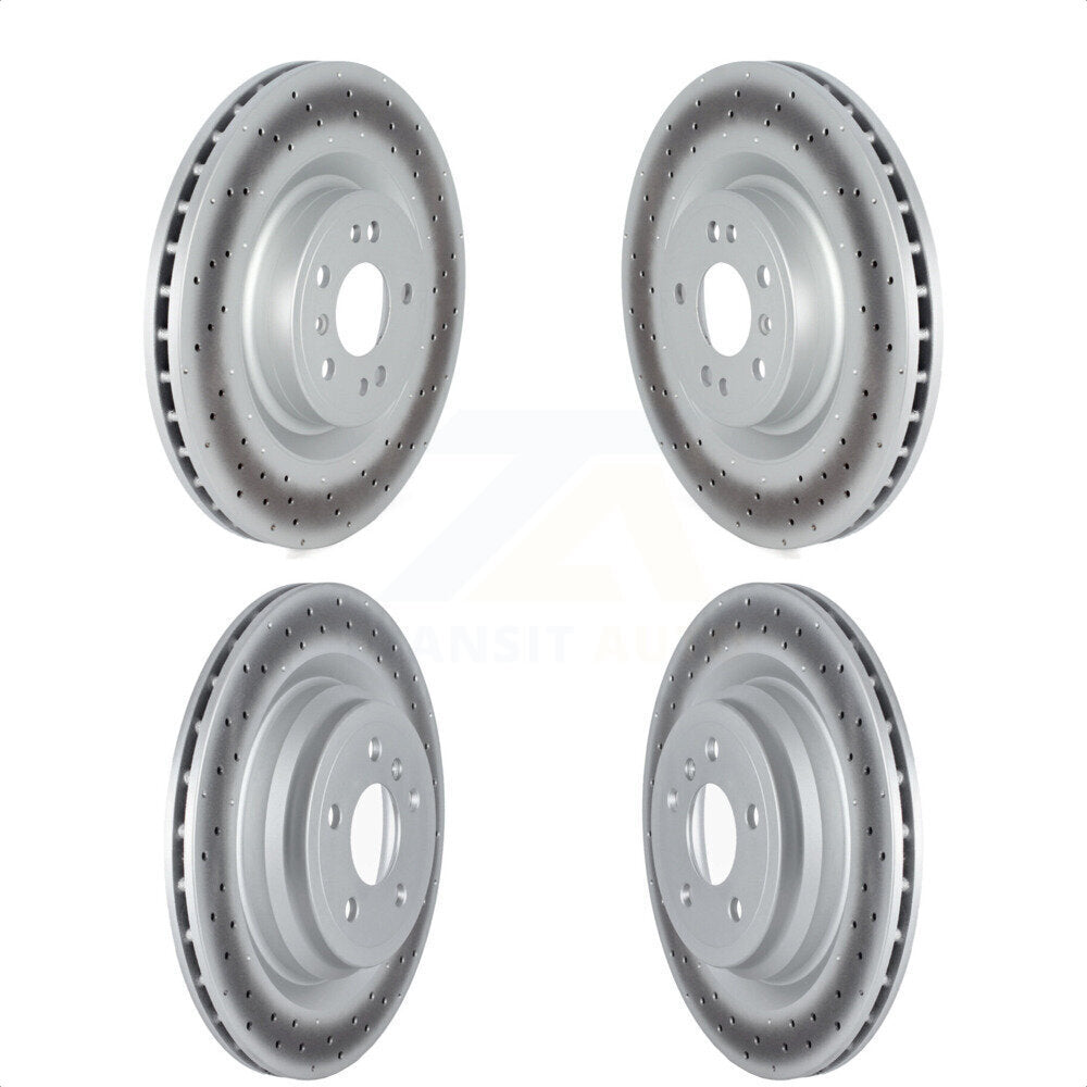 [Avant + Arrière] Kit de disque (revêtu) de frein pour 2016-2017 Mercedes-Benz GLE400 avec AMG Package KG-101692 par Genius