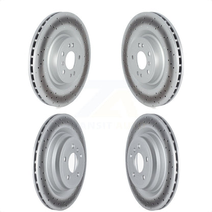 [Avant + Arrière] Kit de disque (revêtu) de frein pour 2016-2017 Mercedes-Benz GLE400 avec AMG Package KG-101692 par Genius