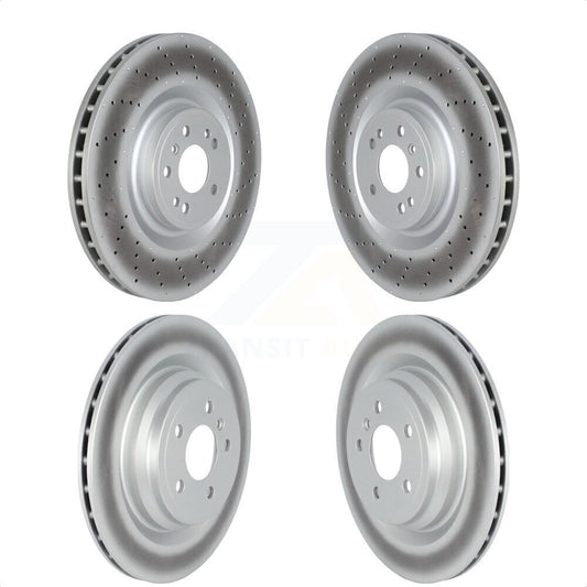 [Avant + Arrière] Kit de disque (revêtu) de frein pour Mercedes-Benz GLE43 AMG GLE450 GLE400 ML550 GLE550e KG-101694 par Genius