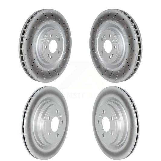 [Avant + Arrière] Kit de disque (revêtu) de frein pour Mercedes-Benz GLE43 AMG GLE450 GLE400 ML550 GLE550e KG-101694