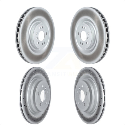 [Avant + Arrière] Kit de disque (revêtu) de frein pour Mercedes-Benz GLE43 AMG GLE450 GLE400 ML550 GLE550e KG-101695 par Genius