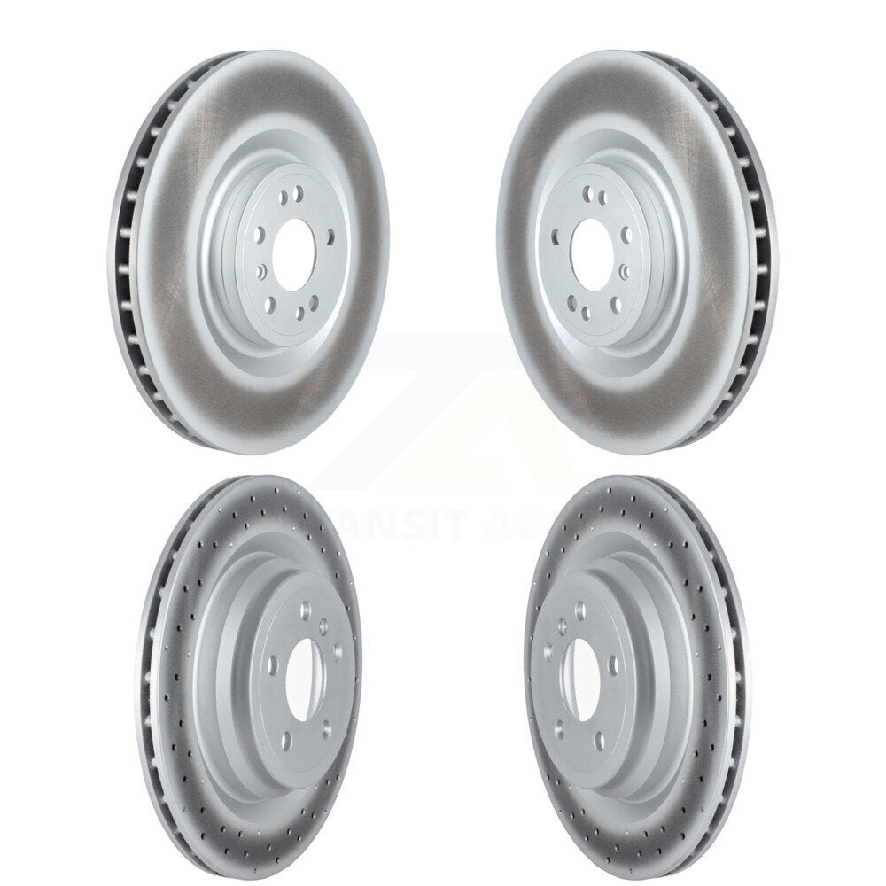 [Avant + Arrière] Kit de disque (revêtu) de frein pour Mercedes-Benz GLE43 AMG GLE450 GLE400 ML550 GLE550e KG-101695
