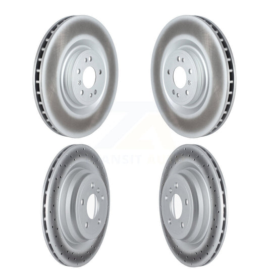 [Avant + Arrière] Kit de disque (revêtu) de frein pour Mercedes-Benz GLE43 AMG GLE450 GLE400 ML550 GLE550e KG-101695