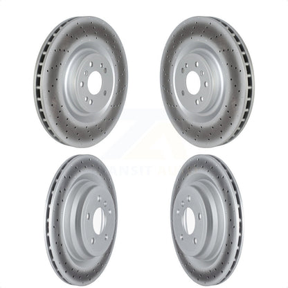 [Avant + Arrière] Kit de disque (revêtu) de frein pour Mercedes-Benz GLE43 AMG GLE450 GLE400 ML550 GLE550e KG-101696 par Genius