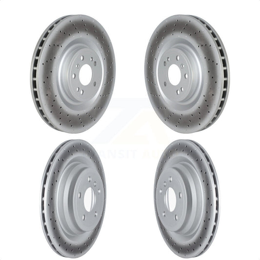 [Avant + Arrière] Kit de disque (revêtu) de frein pour Mercedes-Benz GLE43 AMG GLE450 GLE400 ML550 GLE550e KG-101696 par Genius