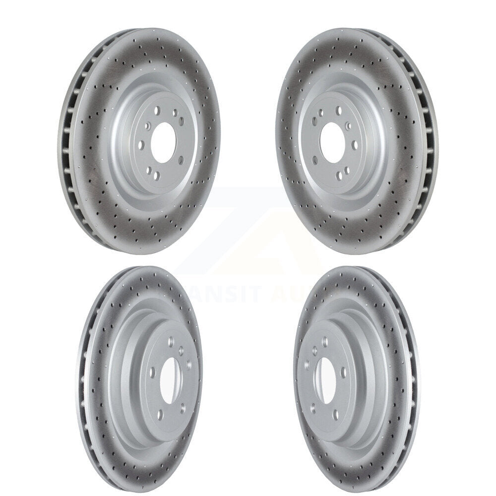 [Avant + Arrière] Kit de disque (revêtu) de frein pour Mercedes-Benz GLE43 AMG GLE450 GLE400 ML550 GLE550e KG-101696