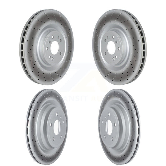 [Avant + Arrière] Kit de disque (revêtu) de frein pour Mercedes-Benz GLE43 AMG GLE450 GLE400 ML550 GLE550e KG-101696