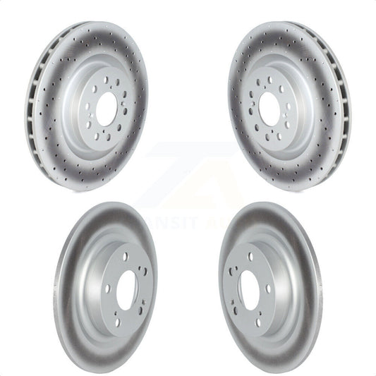 [Avant + Arrière] Kit de disque (revêtu) de frein pour 2017-2020 Honda Civic Type R KG-101699 par Genius