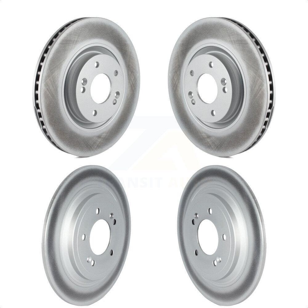 [Avant + Arrière] Kit de disque (revêtu) de frein pour Kia Sportage Hyundai Nexo KG-101702 par Genius