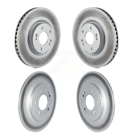 [Avant + Arrière] Kit de disque (revêtu) de frein pour Kia Sportage Hyundai Nexo KG-101702 par Genius