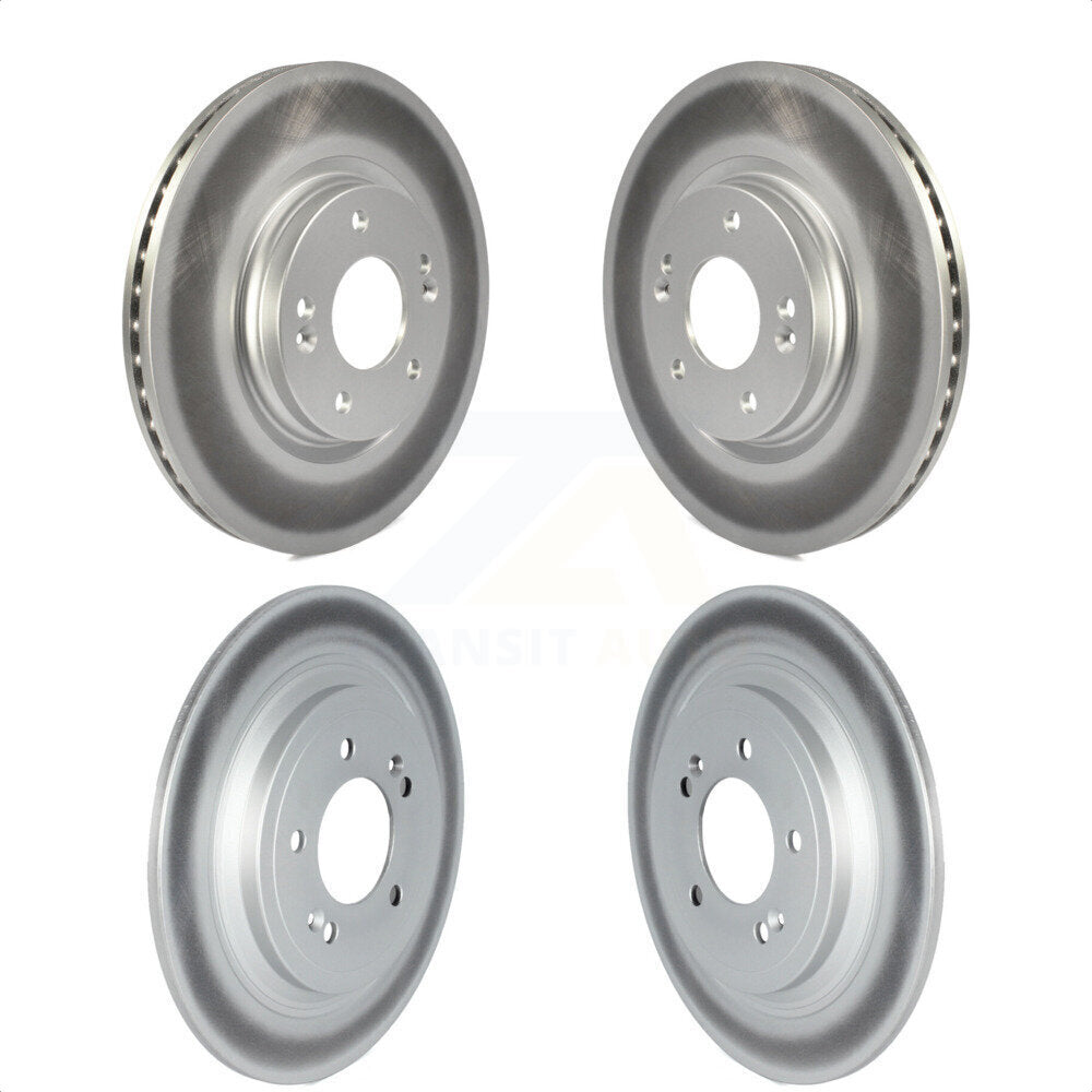 [Avant + Arrière] Kit de disque (revêtu) de frein pour Kia Sportage Hyundai Tucson avec Electric Parking KG-101703 par Genius