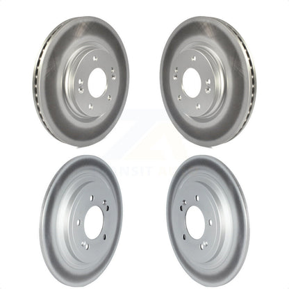 [Avant + Arrière] Kit de disque (revêtu) de frein pour Kia Sportage Hyundai Tucson avec Electric Parking KG-101703 par Genius