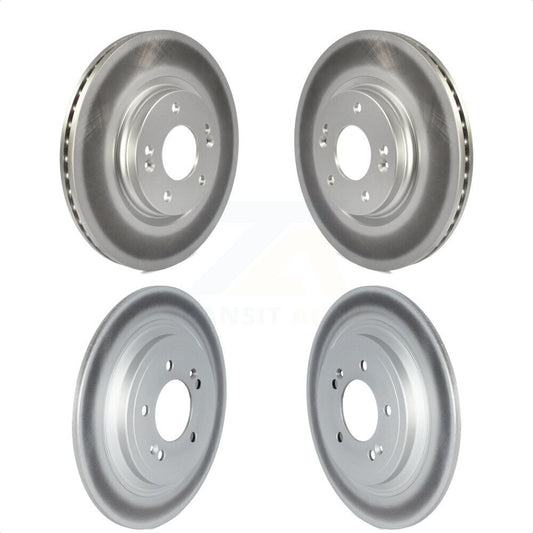 [Avant + Arrière] Kit de disque (revêtu) de frein pour Kia Sportage Hyundai Tucson avec Electric Parking KG-101703 par Genius