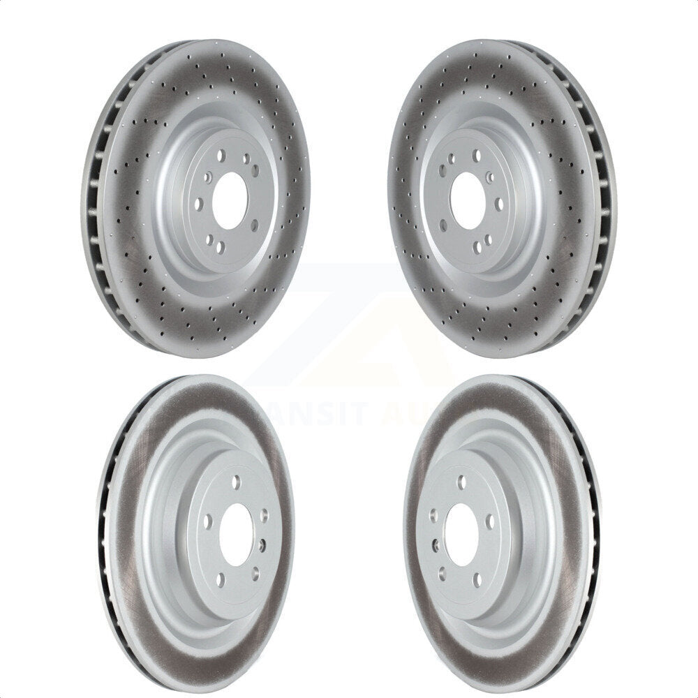 [Avant + Arrière] Kit de disque (revêtu) de frein pour Mercedes-Benz GLS450 GL450 GLS550 GL350 GL550 ML250 ML63 AMG KG-101705 par Genius