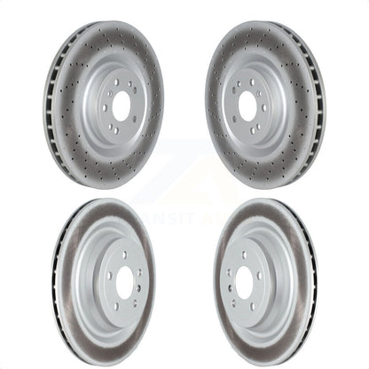 [Avant + Arrière] Kit de disque (revêtu) de frein pour Mercedes-Benz GLS450 GL450 GLS550 GL350 GL550 ML250 ML63 AMG KG-101705 par Genius