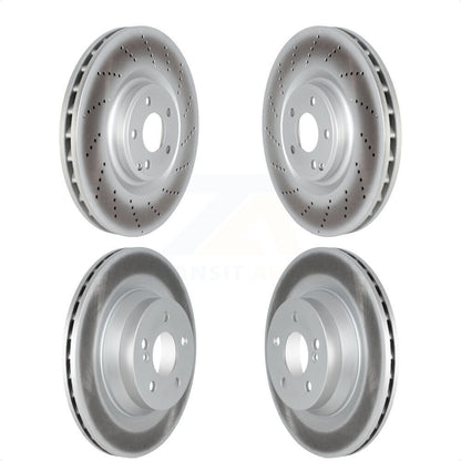 [Avant + Arrière] Kit de disque (revêtu) de frein pour 2012-2018 Mercedes-Benz CLS550 KG-101708 par Genius