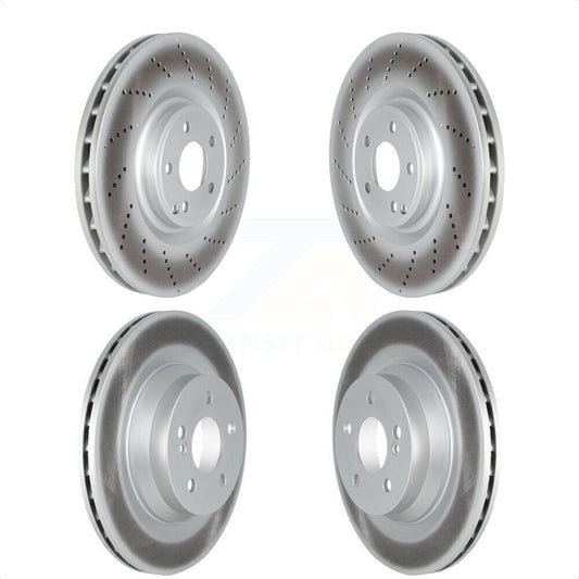 [Avant + Arrière] Kit de disque (revêtu) de frein pour 2012-2018 Mercedes-Benz CLS550 KG-101708 par Genius