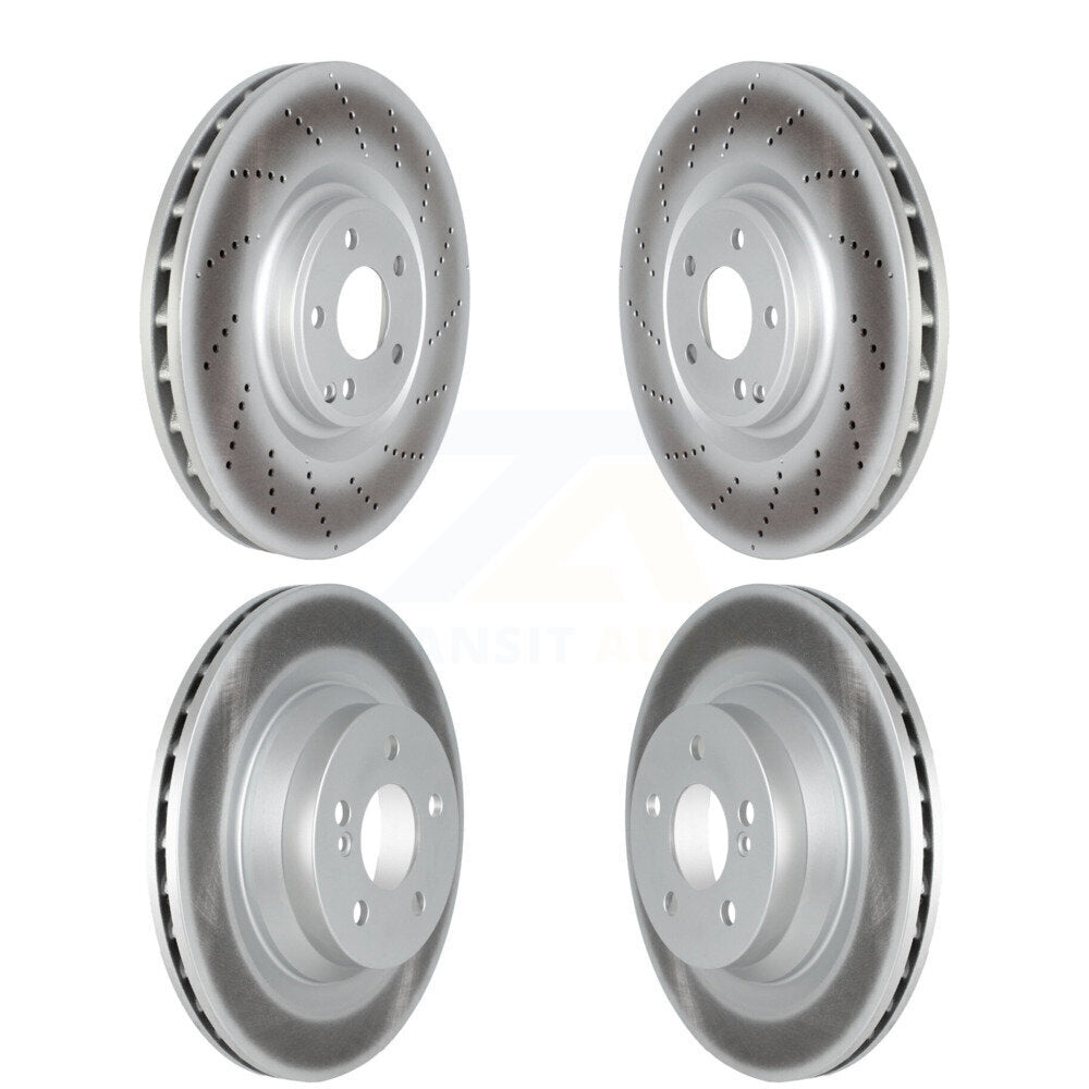 [Avant + Arrière] Kit de disque (revêtu) de frein pour 2012-2018 Mercedes-Benz CLS550 KG-101708