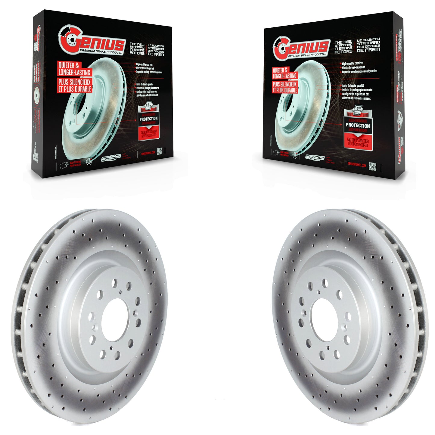[Avant] Kit de disque (revêtu) de frein pour 2017-2020 Honda Civic Type R KG-101710
