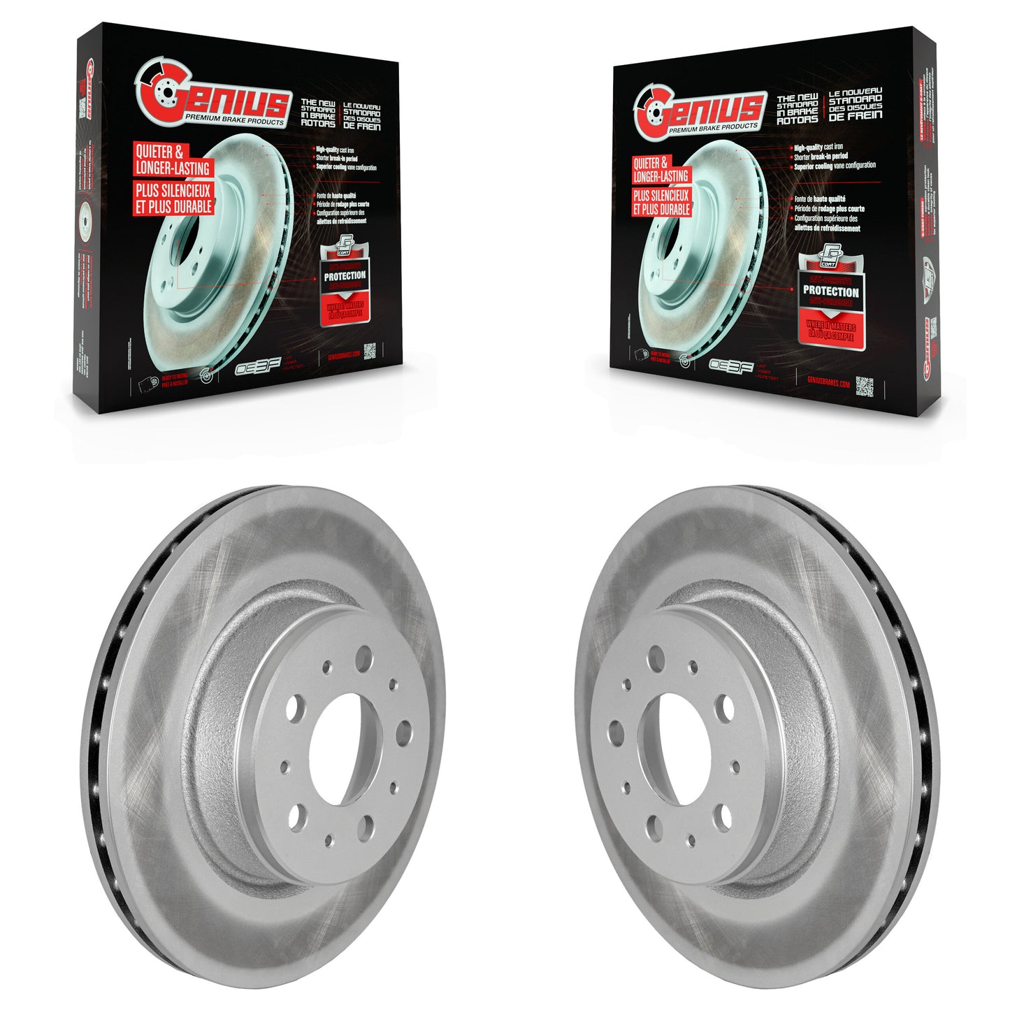 [Avant] Disque de frein pour 2017-2022 Tesla 3 With Gray Painted Calipers KG-101721