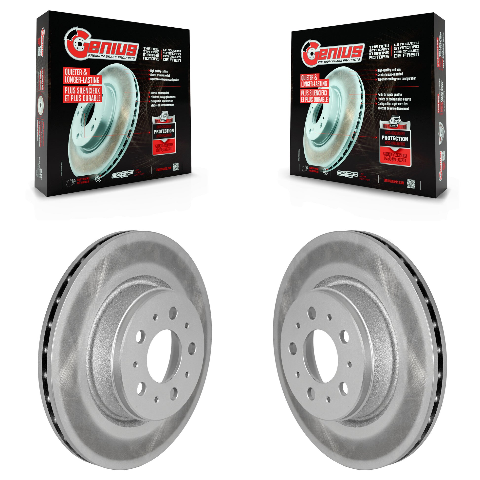 [Avant] Disque de frein pour 2017-2022 Tesla 3 With Gray Painted Calipers KG-101721