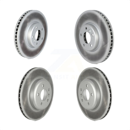 [Avant + Arrière] Kit de disque (revêtu) de frein pour BMW 535i 550i xDrive 650i 740Li 740i GT Gran Coupe 740Ld ActiveHybrid 7 KG-101724 par Genius