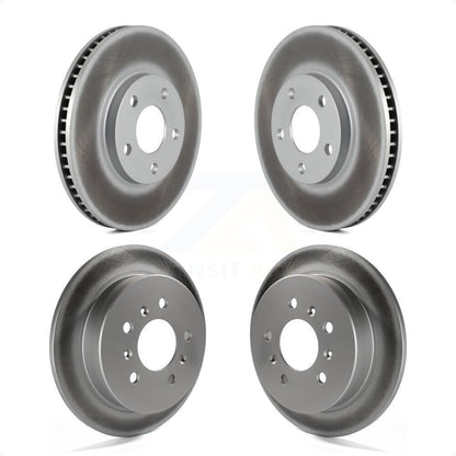 [Avant + Arrière] Kit de disque (revêtu) de frein pour Chevrolet Impala Monte Carlo Oldsmobile Intrigue KG-101736 par Genius