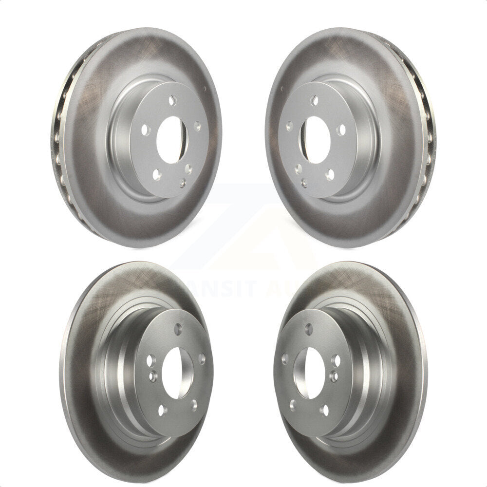 [Avant + Arrière] Kit de disque (revêtu) de frein pour 2011-2012 Mercedes-Benz C300 avec 322mm Diameter Rotor KG-101738 par Genius