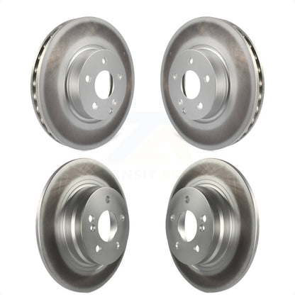 [Avant + Arrière] Kit de disque (revêtu) de frein pour 2011-2012 Mercedes-Benz C300 avec 322mm Diameter Rotor KG-101738 par Genius