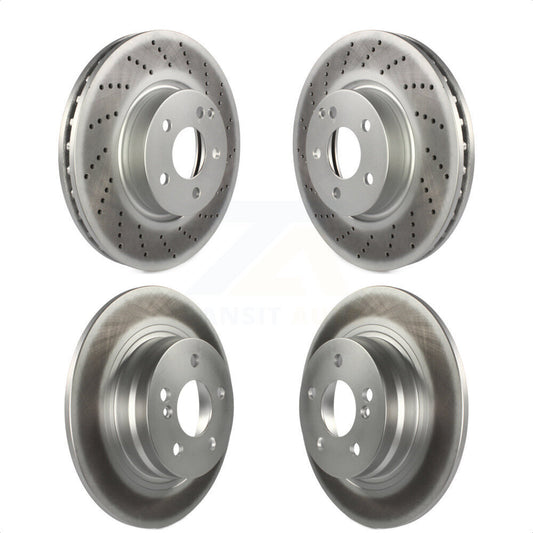 [Avant + Arrière] Kit de disque (revêtu) de frein pour 2011-2012 Mercedes-Benz C300 avec 322mm Diameter Rotor KG-101739 par Genius