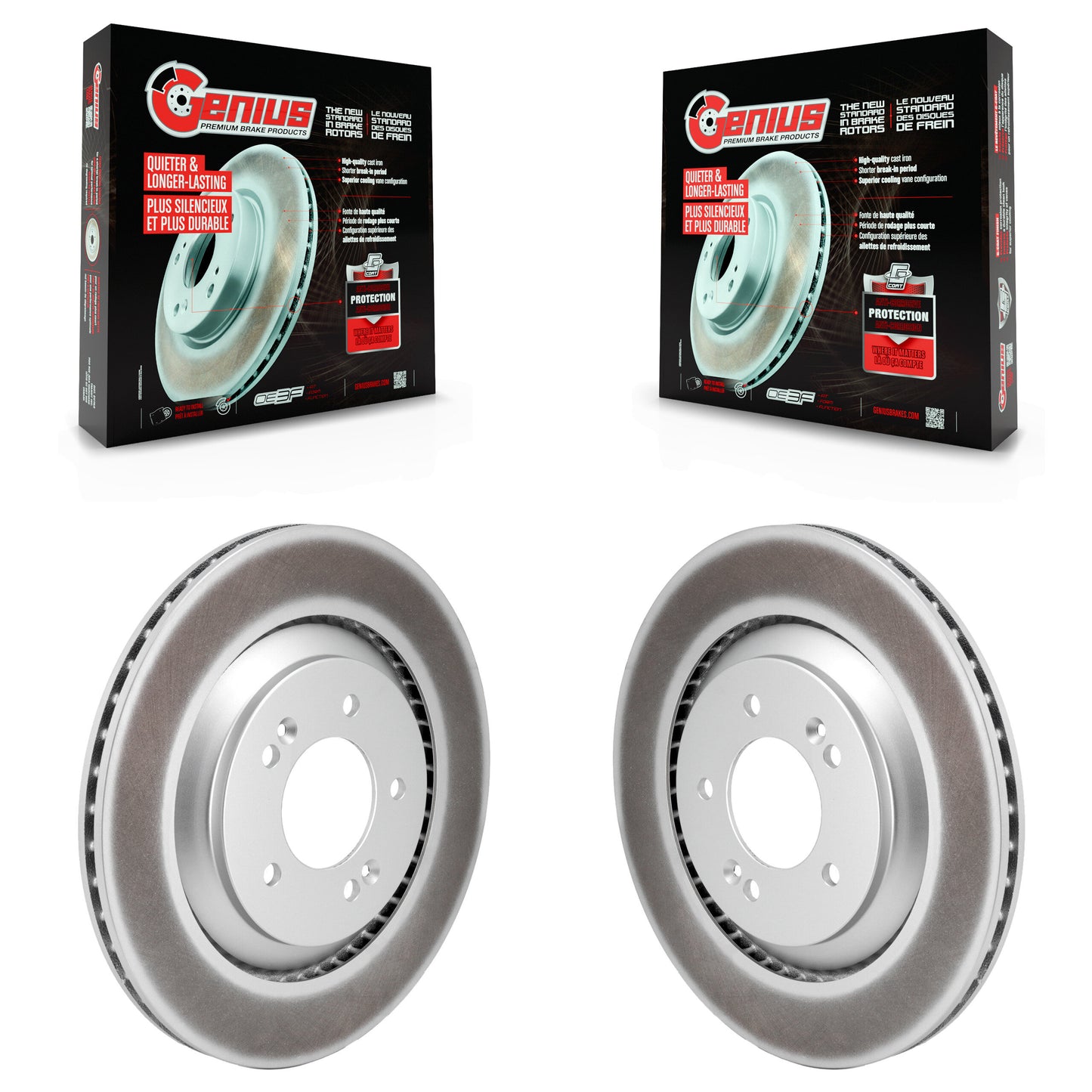 [Arrière] Disque de frein pour Hyundai Elantra N Veloster Kona KG-101830