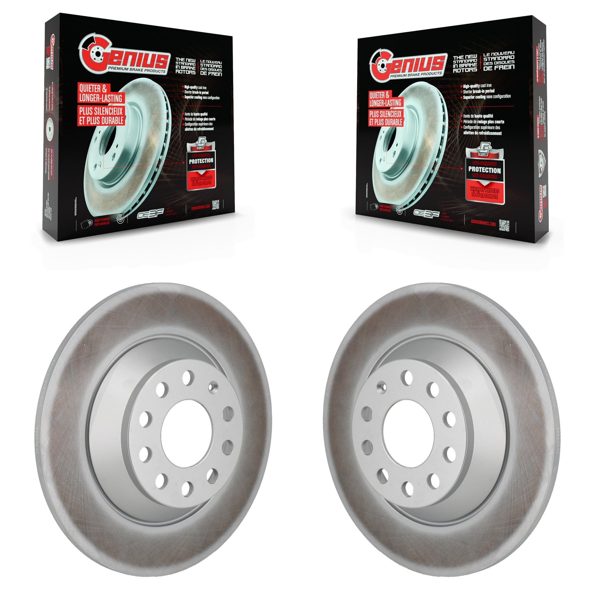 [Arrière] Disque de frein pour 2015-2022 Mercedes-Benz C300 Without Sport Package KG-102019