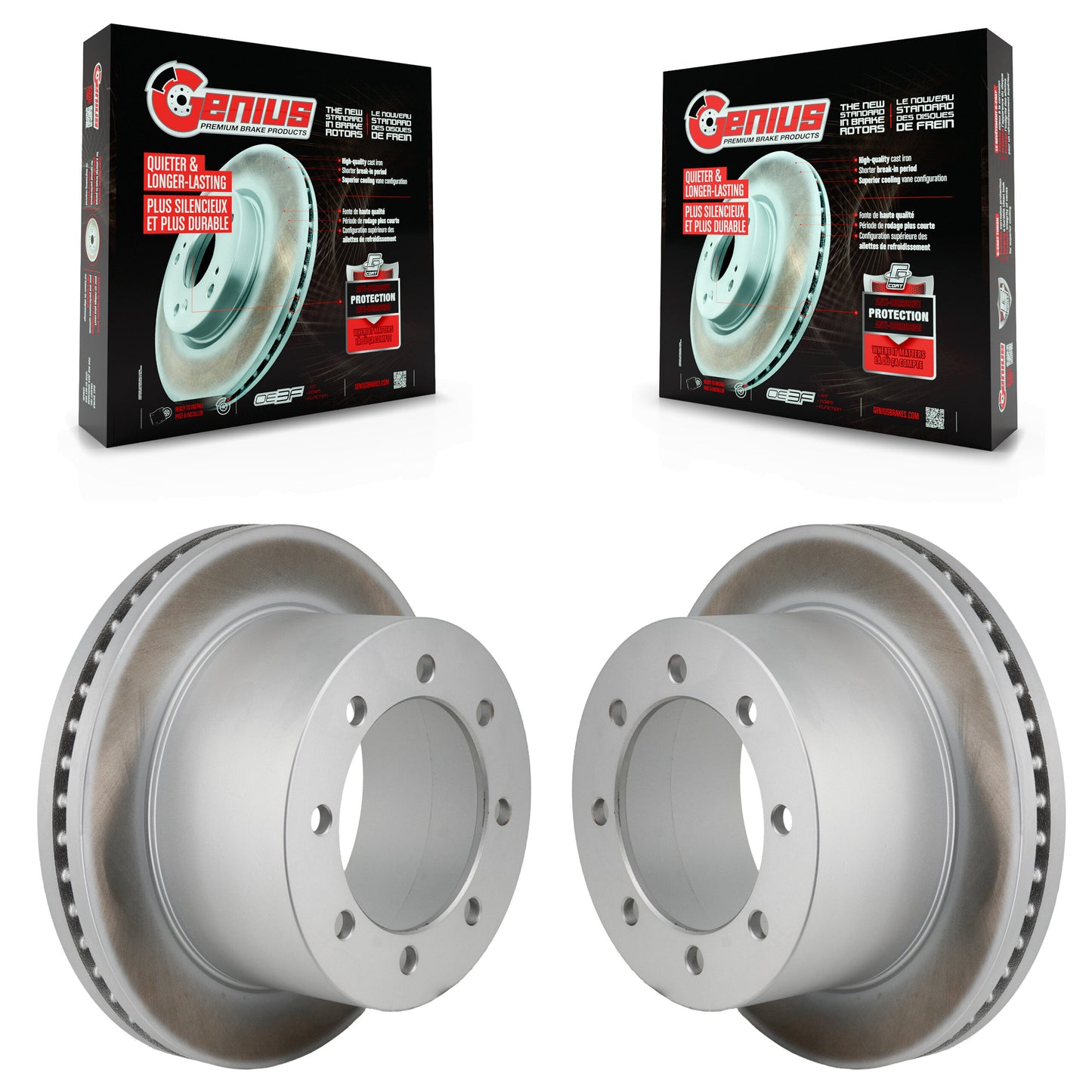 [Arrière] Disque de frein pour 2020-2024 GMC Sierra 3500 HD Chevrolet Silverado KG-102021