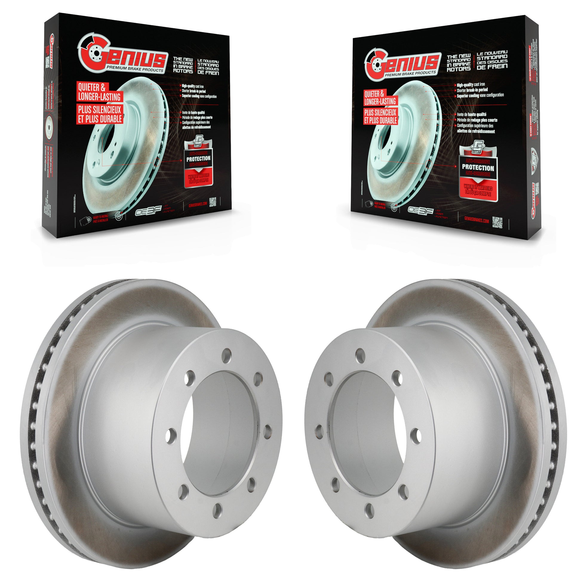 [Arrière] Disque de frein pour 2020-2024 GMC Sierra 3500 HD Chevrolet Silverado KG-102021