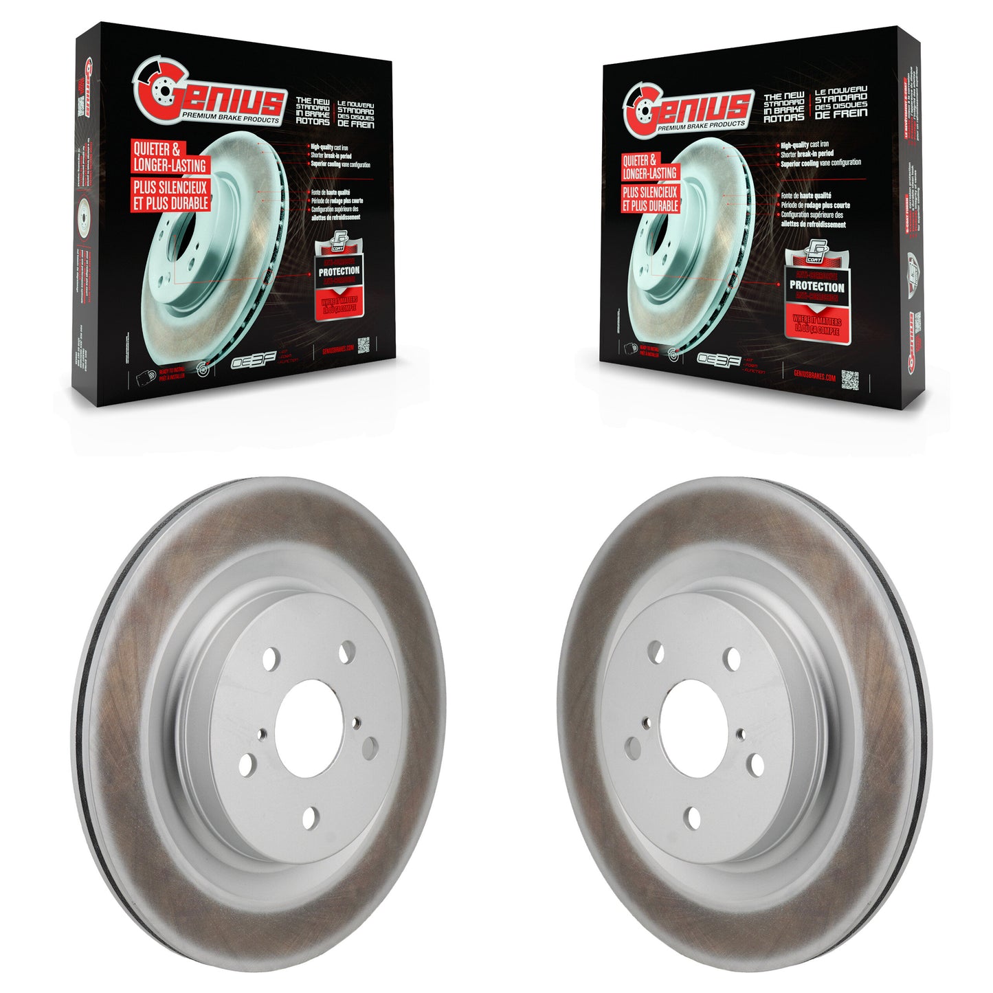 [Arrière] Disque de frein pour Toyota Sienna Lexus RAV4 Prime NX350h bZ4X NX350 Subaru KG-102027