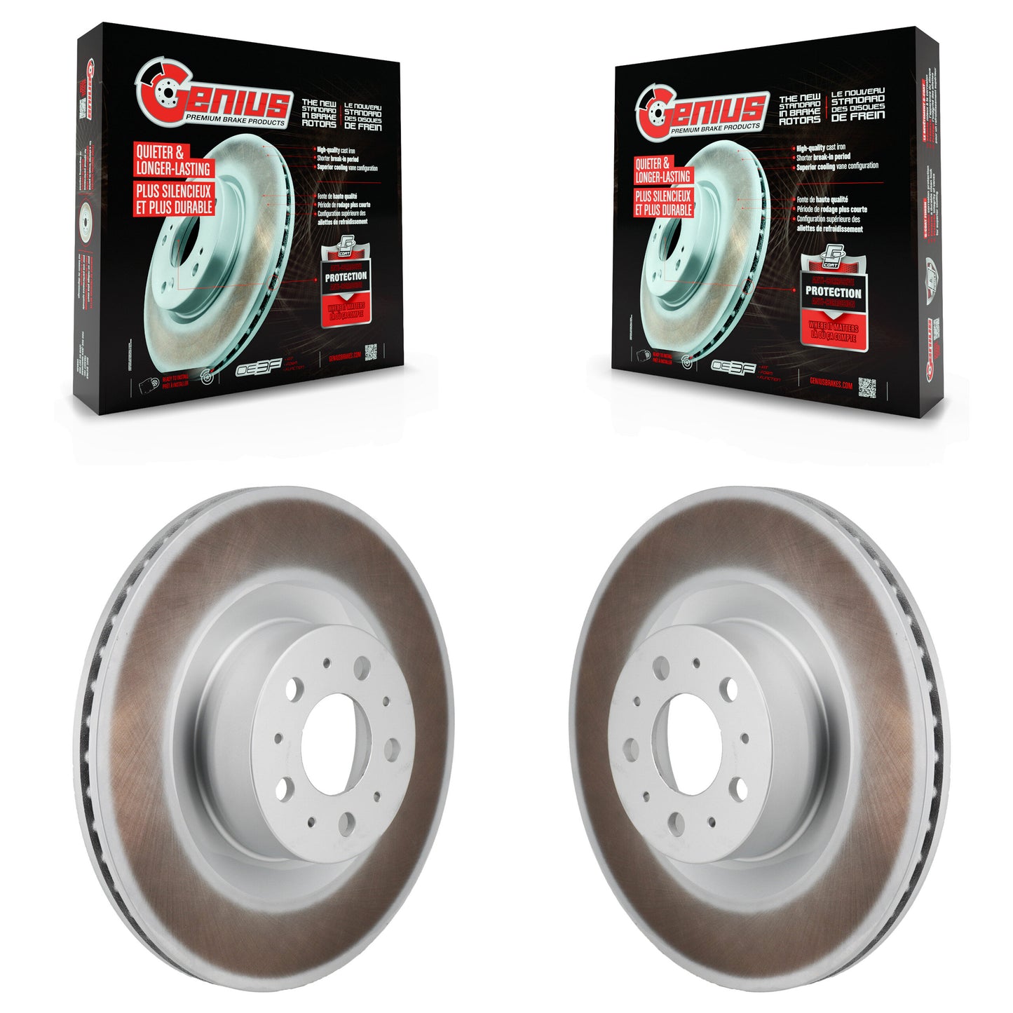 [Arrière] Disque de frein pour 2020-2025 Tesla Y With Gray Painted Calipers KG-102029