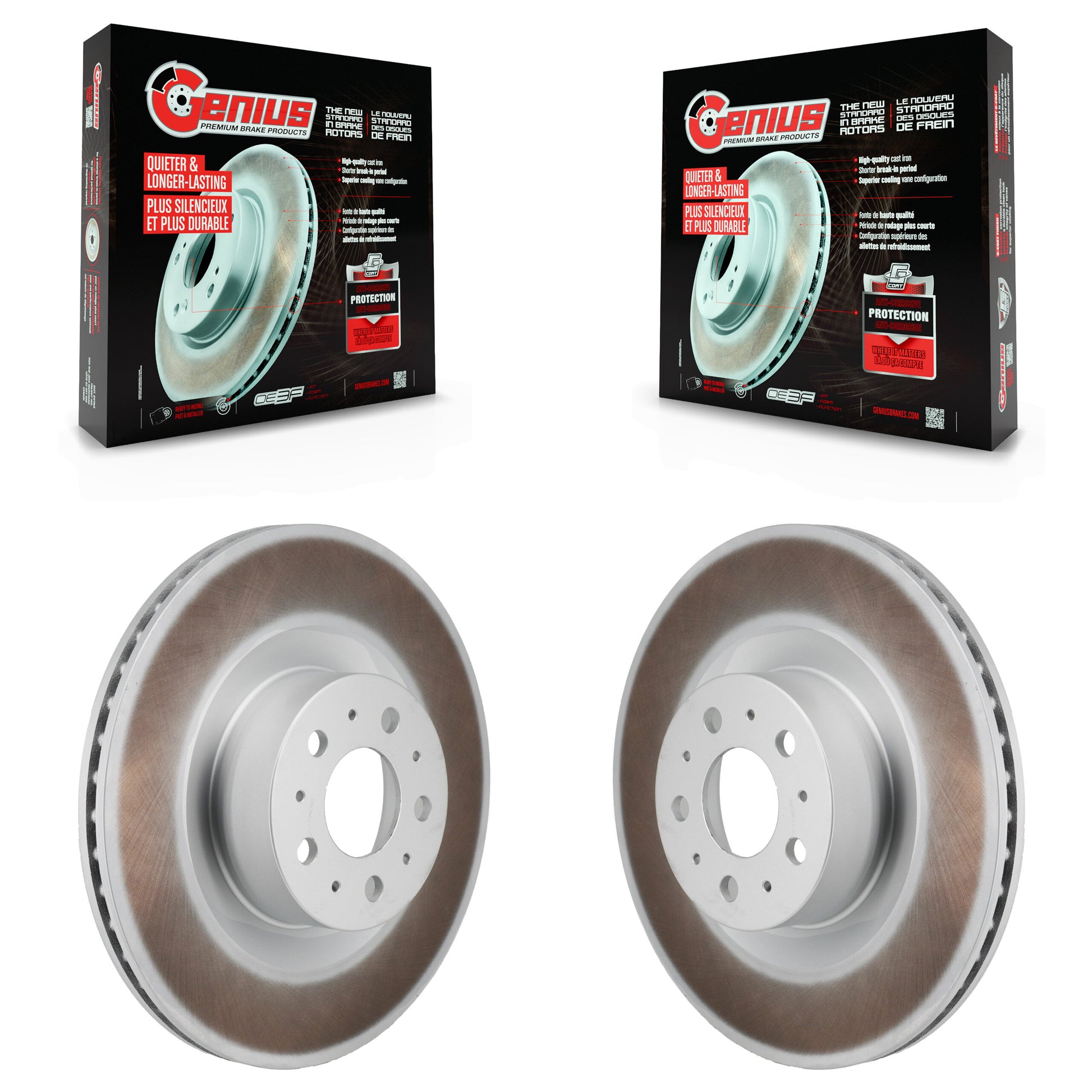 [Arrière] Disque de frein pour 2020-2025 Tesla Y With Gray Painted Calipers KG-102029