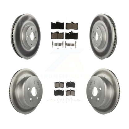 [Avant + Arrière] Kit de disque (revêtu) et plaquette (céramique) de frein pour Lexus GS350 IS350 GS450h GS460 KGC-100010