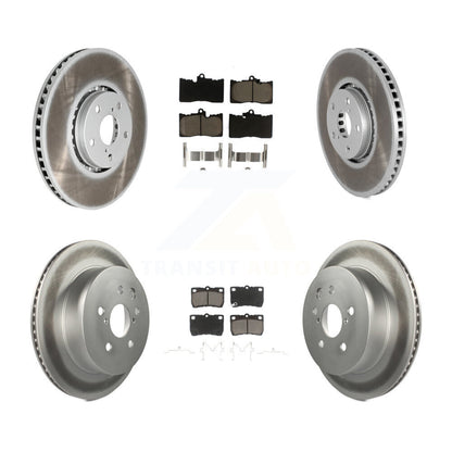 [Avant + Arrière] Kit de disque (revêtu) et plaquette (céramique) de frein pour Lexus IS350 GS350 GS430 GS450h GS460 KGC-100011