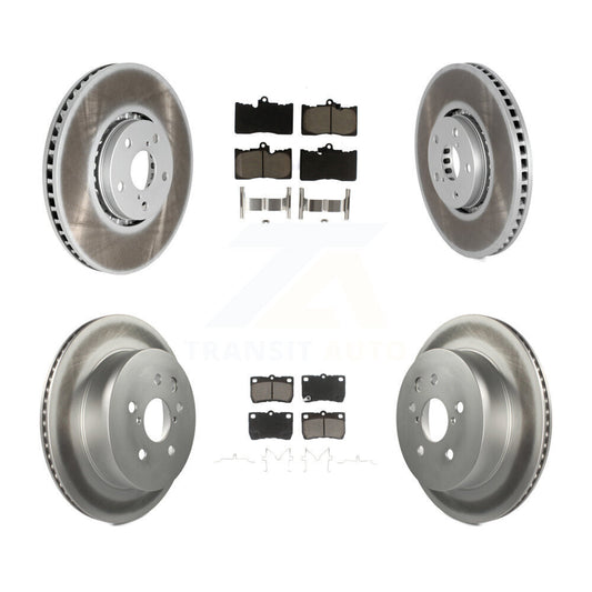 [Avant + Arrière] Kit de disque (revêtu) et plaquette (céramique) de frein pour Lexus IS350 GS350 GS430 GS450h GS460 KGC-100011