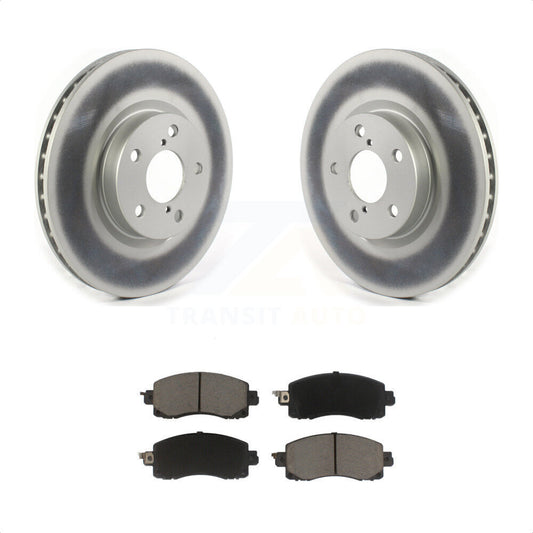 [Avant] Kit de disque (revêtu) et plaquette (céramique) de frein pour 2017-2021 Subaru Impreza avec 276mm Diameter Rotor KGC-100017 par Transit Auto