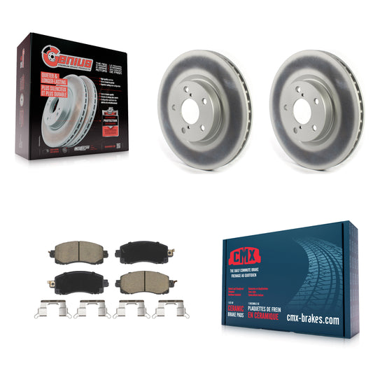 [Avant] Kit de disque (revêtu) et plaquette (céramique) de frein pour 2017-2021 Subaru Impreza avec 276mm Diameter Rotor KGC-100017
