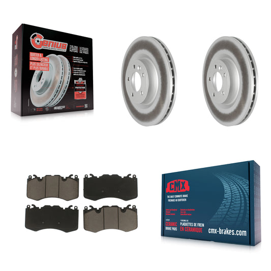 [Avant] Kit de disque (revêtu) et plaquette (céramique) de frein pour Land Rover Range Sport avec 363mm Diameter Rotor KGC-100020