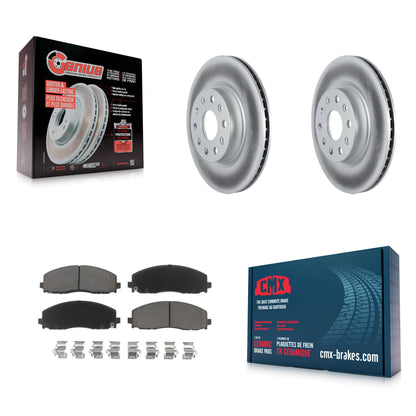 [Avant] Kit de disque (revêtu) et plaquette (céramique) de frein pour 2018-2022 Jeep Wrangler sans Heavy Duty Brakes Code BRY KGC-100022