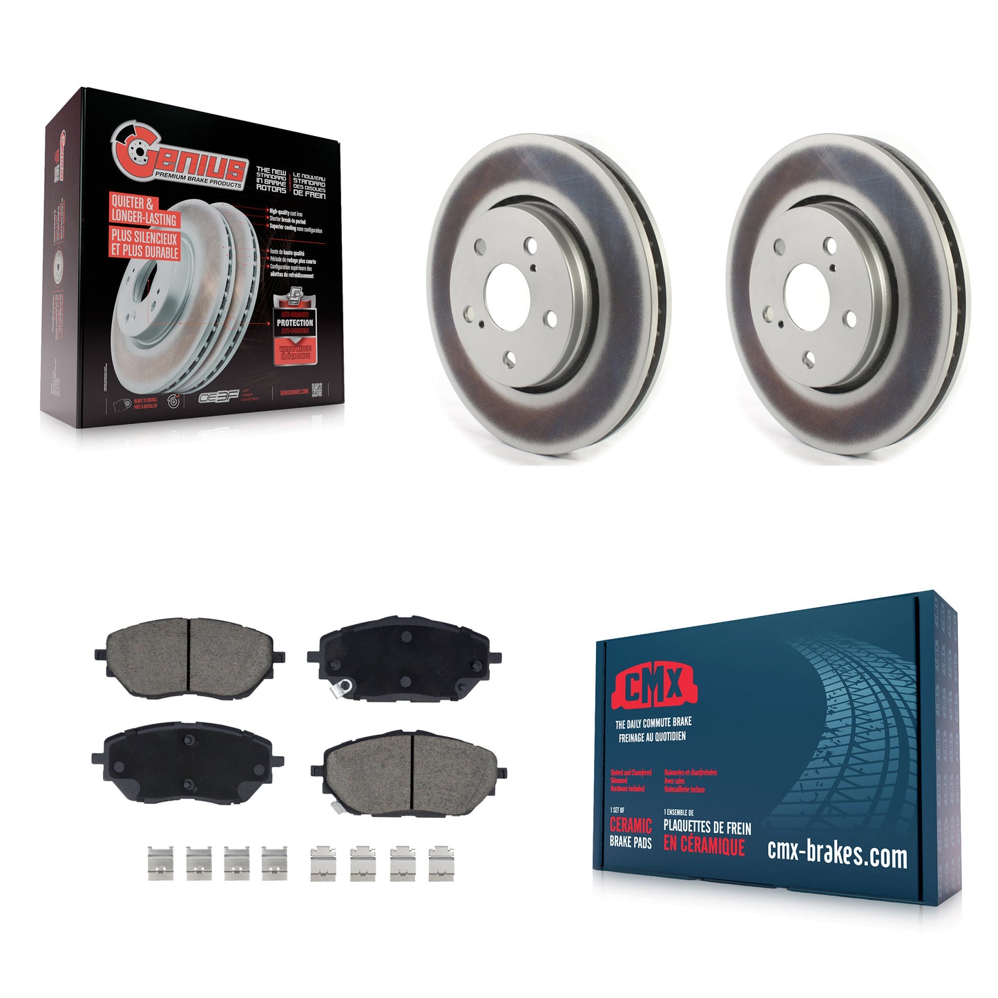 [Avant] Kit de disque (revêtu) et plaquette (céramique) de frein pour Toyota C-HR KGC-100026