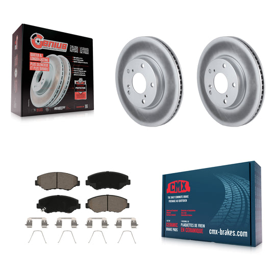 [Avant] Kit de disque (revêtu) et plaquette (céramique) de frein pour Honda Civic KGC-100027