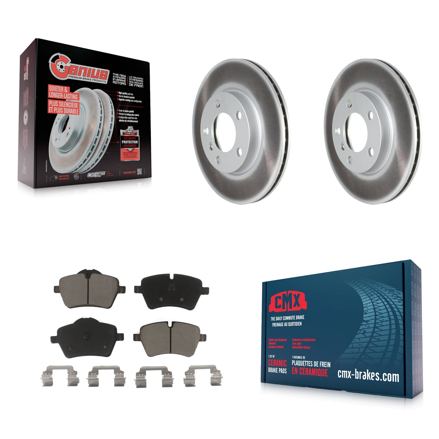 [Avant] Kit de disque (revêtu) et plaquette (céramique) de frein pour Mini Cooper Countryman Paceman KGC-100037