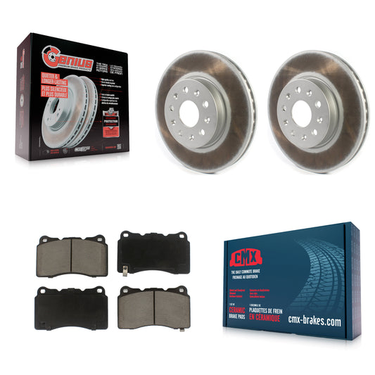 [Avant] Kit de disque (revêtu) et plaquette (céramique) de frein pour Chevrolet Camaro Cadillac CTS CT6 KGC-100048
