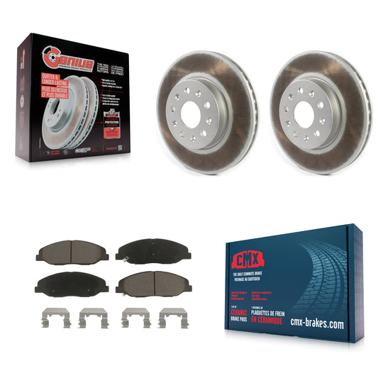 [Avant] Kit de disque (revêtu) et plaquette (céramique) de frein pour Cadillac CTS sans Heavy Duty Brakes KGC-100049